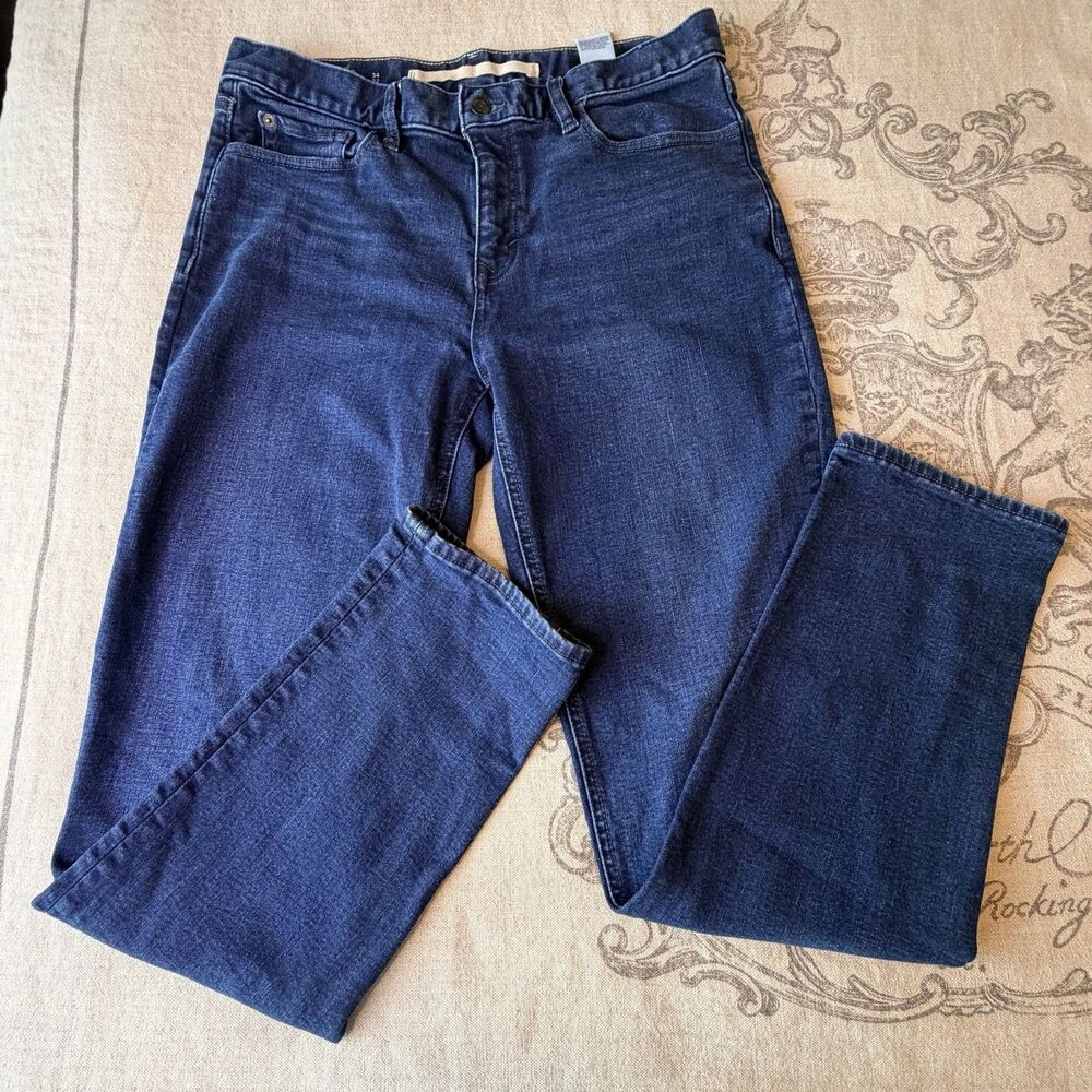 Banana Republic Traveler Denim Men’s Jeans 34x32 Blue Stretch Straight Leg